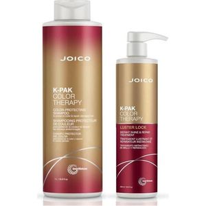 JOICO K-PAK Color Therapy shampoo 1000ml + Luster Lock treatment 500ml