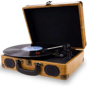 Platenspeler Bluetooth - Retro - Ingebouwde Speakers - Wireless - Geschikt voor alle Platen