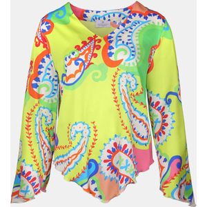 Mucho Gusto - Genua - Blouse - Multicolor - Kleurrijke Paisley Print