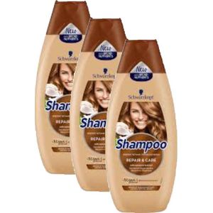 Schwarzkopf Shampoo – Repair & Care - 3 x 250 ml