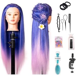 Timé - Oefenhoofd Kappershoofd - Oefenpop Kapper - Oefenhoofd Echt Haar