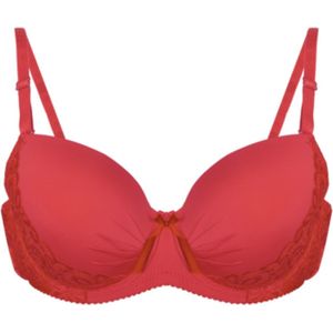 Beha voorgevormd met beugel 95C rood