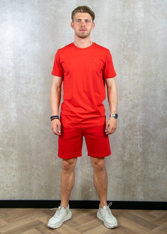 asic Slim-Fit Tee - True Red XS