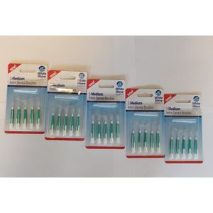 VOORDEEL - WHITE WAVE DENTAL CARE - 25 STUKS - TANDENRAGER - DENTAL CARE - DRAADBORSTEL - TANDHEELKUNDIGE BORSTELS - ANTI BACTERIËLE TANDEN BESCHERMING - MONDVERZORGING
