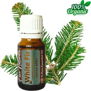 Zilverspar etherische Olie 10 ml | White Fir Oil | 100% PUUR | Bio | Essentiële olie Aromatherapie | Olie diffuser | Pure Naturals