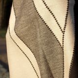 Dames sjaal | viscose | zachte sjaal | zwart | 185x70 cm