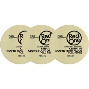Red One - Keratin Matte Haarwax - Natuurlijke Look - Sterke Hold