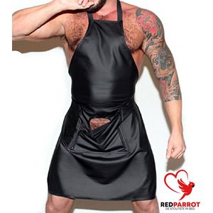 Kookschort Latex met Penisgat | Heren Lingerie | Rollenspel | Penis | Uitdagend | Schort | Opwindend koken | Ritsbaar | Mannen bdsm kleding | Goede kwaliteit