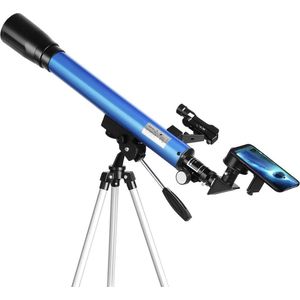 Sterrenkijker Telescoop met Accessoires - Voor Volwassenen en Kinderen - Nachtkijker - Inclusief Statief - Blauw - Top Kwaliteit