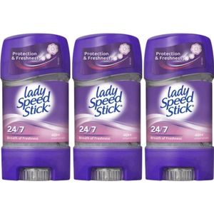 Lady Speed Stick Breath of Freshness Deodorant Vrouw - 3 x 65g - Deodorant Gel