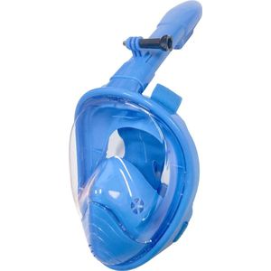 Oceven Snorkelmasker | Inclusief Aansluiting GoPro | 180 Graden Zicht | Maat XS | Blauw