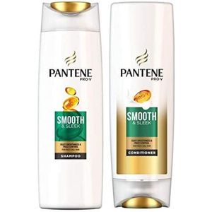 Pantene Smooth & Sleek Shampoo 500 ml + Conditioner 360 ml