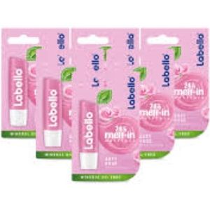 Labello - Soft Rosé Lippenbalsem - Voordeelverpakking 6 Stuks