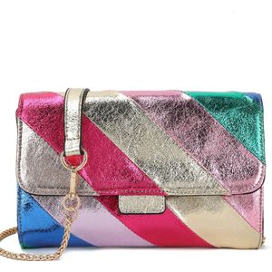 Giuliano Rainbow Clutch - goud