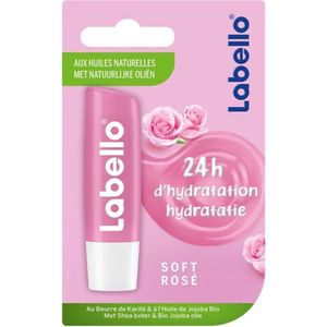 Labello Soft Rosé Lippenbalsem - 5.5 ml - Lipbalsem - Lipbalm - Lipverzorging