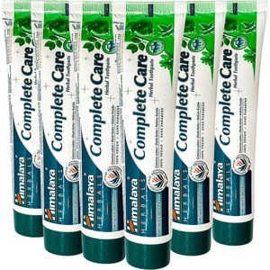 Himalaya Herbals Complete Care Tandpasta - 6 x 75 ml - Herbal Toothpaste - Vegan - Tandpasta Voordeelverpakking