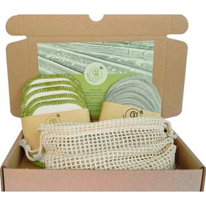 Herbruikbare Bamboo Wattenschijfjes incl. Wasnetje - Wasbare Wattenschijfjes - Reinigings Doekjes - Wasbare Make up Pads - Met GRATIS bewaar- / wasnetje - Duurzaam - 6x Wit & 6x Grijs