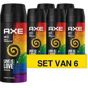 Axe Unite Pride - Deodorant Body Spray - 6 flessen - 150 ml