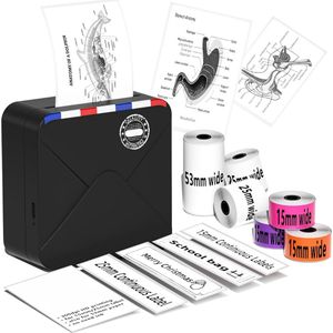 Equivera Mini Printer - Starterpack - Pocket Printers - Draagbare Printer - Mobiele Printer - fotoprinter