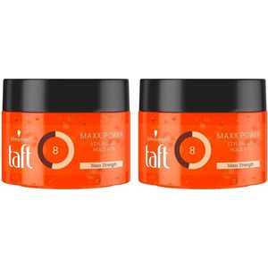 2x Schwarzkopf Taft Maxx Power Level 8 Power Haargel - 250 ml