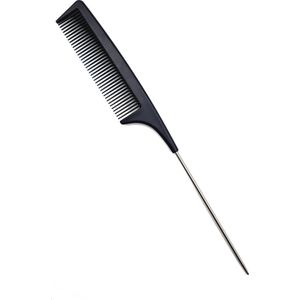 Haarsoires Haarkam puntkam - Metalen punt 20cm - Zwart - Haar Kam voor Dagelijks Gebruik & Styling