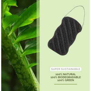 Konjac spons (zwart/grijs)