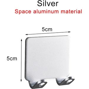 Houder voor scheermesje zilver