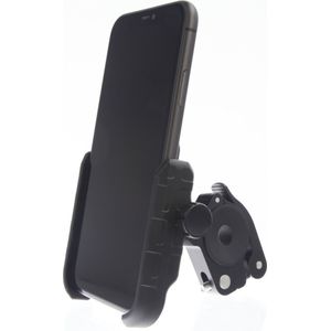 Telefoonhouder voor Scooter - Motor - MANOS LIBRES - MODEL M - Spiegel Bevestiging - Universeel - Zwart - Piaggio - Vespa - Zip