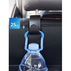 Auto Haken, Achterbank Auto Hangers, Achterbank Hoofdsteun Haken, Auto plastic haak Auto Opslag Haken, Portemonnees, Boodschappen, Auto Handtas Haken (Zwart)