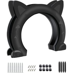 Kattendeur Mao Zwart