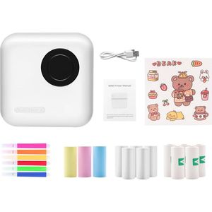 Equivera Mini Printer - Pocket Printers - Draagbare Printer - Mobiele Printer - fotoprinter