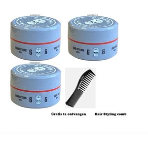 Bandido 6 Aqua Hair Styling Wax Gray 3 Pcs