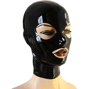 100% Latex Masker BDSM - Capuchon - Open mond - Ogen - Neusgaten - Rollenspel - Unisex - Extreme SM - Cosplay
