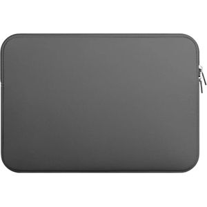 SoftTouch Laptophoes 13 inch - Macbook / IPad / Thinkpad - Sleeve met ritssluiting - Grijs