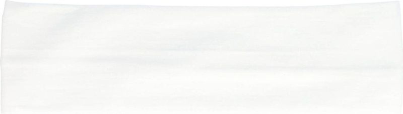 Haarband - Basic 21cm x 6cm Nylon Stof Wit Voetbal Sport Sportieve Stoffen Hoofdband Zweetband Haar Hoofd Hair Band