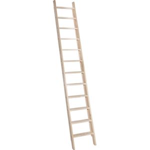 Zoldertrap - 12 treden - Stahoogte 243 cm - Houten ladder - Molenaarstrap - Grenen trap