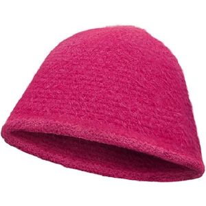 Bucket Hat Soft Roze - Nieuwe Stijl Vissershoedje Hoedje Muts Winter