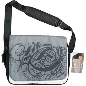 Luxe Messenger Schoudertas Voor Notebook / Apple Macbook Air - 15.4/15.6"" Laptop bag - Grey