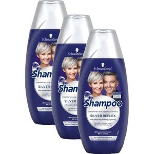 Schwarzkopf Shampoo - Reflex Silver (Zilvershampoo) - Voordeelverpakking 3 x 250 ML