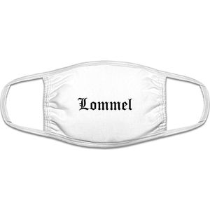Lommel mondkapje | gezichtsmasker | bescherming | bedrukt | logo | Wit mondmasker van katoen, uitwasbaar & herbruikbaar. Geschikt voor OV