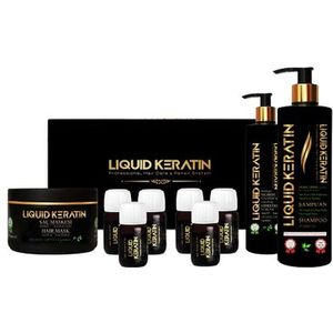 Bio Keratine Haarbehandeling Thuis – 9-delige Keratin & Haarbotox Set – Organic – Liquid Keratin – Herbal