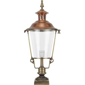 Tuinlamp Buitenlamp staand op voet Dongeradeel Koper brons - 70 cm