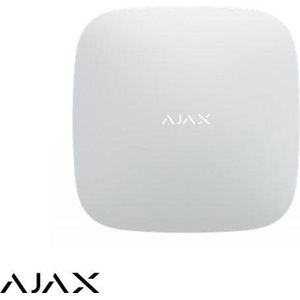 Ajax Hub 2, wit, met 2x GSM en LAN communicatie