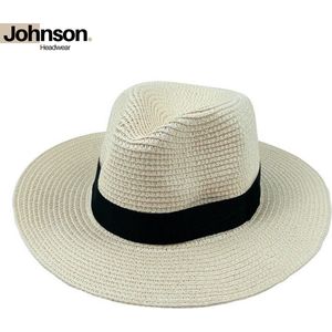 Panama hoed heren & dames - Fedora - Zonnehoed - Strohoed - Strandhoed - Maat: 58cm verstelbaar - Kleur: Crème