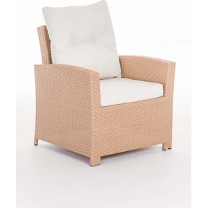 Premium Tuinstoelen - outdoor loungestoel - loungestoel - Lounge - creme wit -70 x 73 x 82 cm
