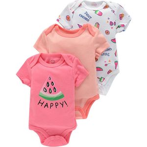 baby jumpsuit met korte mouwen,driedelige set (12M)