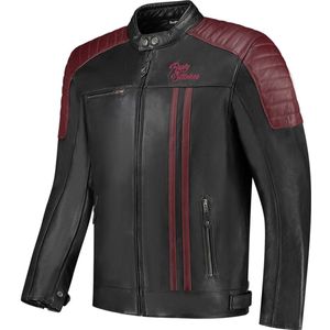 Rusty Stitches - Cooper Jas - Zwart - 100% Buffelleer - CE Level 2 Beschermers