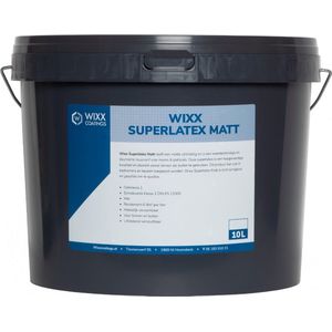 Wixx Superlatex Matt binnen en buiten - 10L - RAL 9016 Verkeerswit