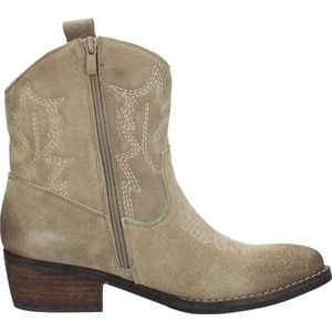 Sub55 - Western Boots - Beige - Enkellaarsjes Hak