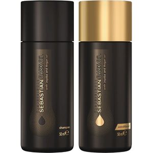 Sebastian - Dark Oil Lightweight Duo Set - Travelsize - 50ml Shampoo en 50ml Conditioner